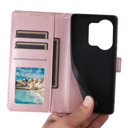 For Xiaomi Redmi Note 13 Pro 4G / Poco M6 Pro 4G Leather Case Card Slots Phone Stand Cover