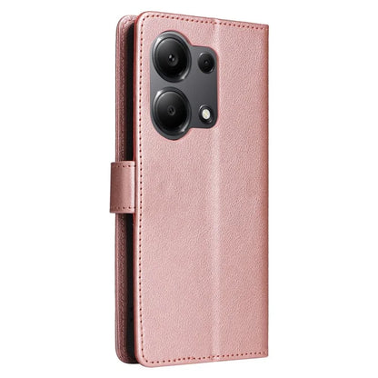For Xiaomi Redmi Note 13 Pro 4G / Poco M6 Pro 4G Leather Case Card Slots Phone Stand Cover