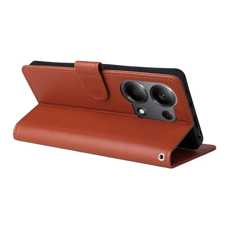 For Xiaomi Redmi Note 13 Pro 4G / Poco M6 Pro 4G Leather Case Card Slots Phone Stand Cover