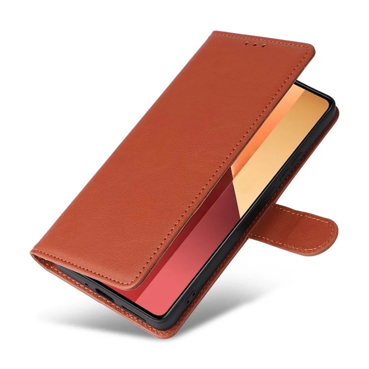 For Xiaomi Redmi Note 13 Pro 4G / Poco M6 Pro 4G Leather Case Card Slots Phone Stand Cover