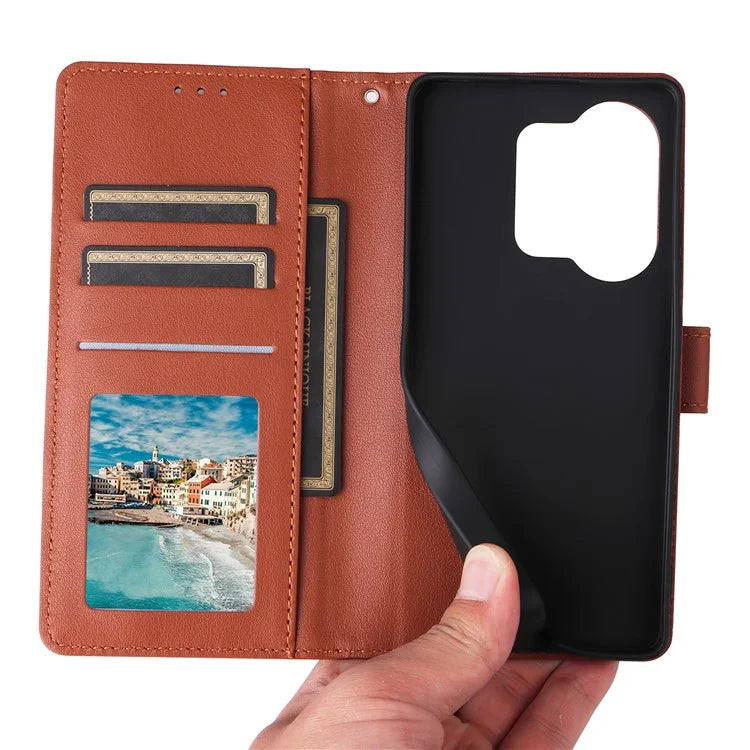 For Xiaomi Redmi Note 13 Pro 4G / Poco M6 Pro 4G Leather Case Card Slots Phone Stand Cover