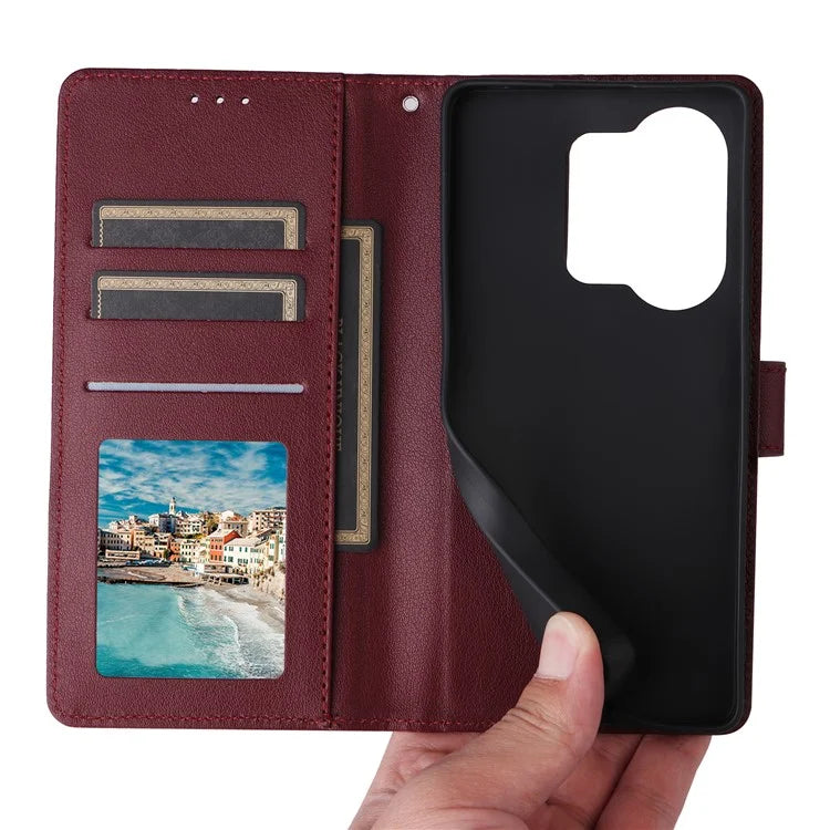 For Xiaomi Redmi Note 13 Pro 4G / Poco M6 Pro 4G Leather Case Card Slots Phone Stand Cover