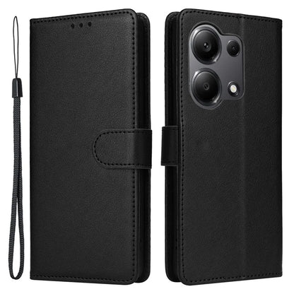 For Xiaomi Redmi Note 13 Pro 4G / Poco M6 Pro 4G Leather Case Card Slots Phone Stand Cover