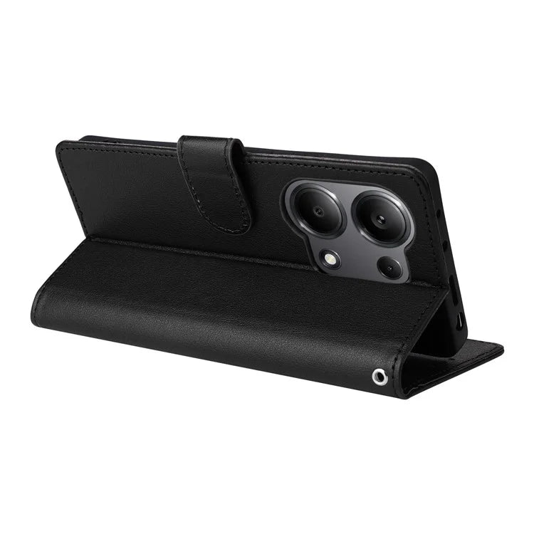 For Xiaomi Redmi Note 13 Pro 4G / Poco M6 Pro 4G Leather Case Card Slots Phone Stand Cover