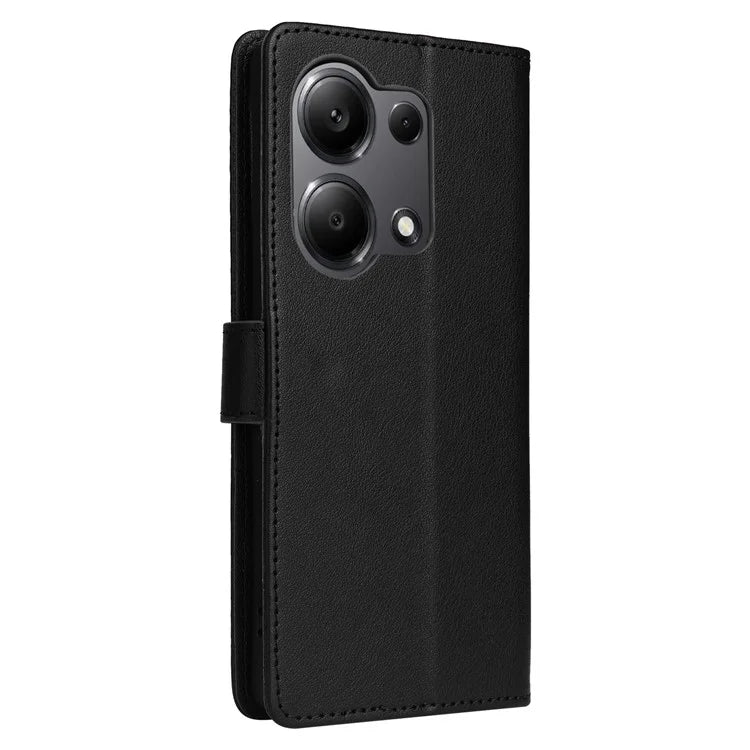 For Xiaomi Redmi Note 13 Pro 4G / Poco M6 Pro 4G Leather Case Card Slots Phone Stand Cover
