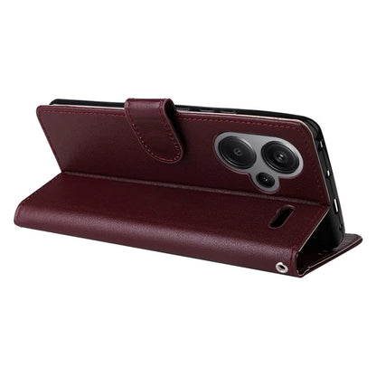 For Xiaomi Redmi Note 13 Pro+ 5G Case PU Leather Stand Phone Cover with 3 Card Slots