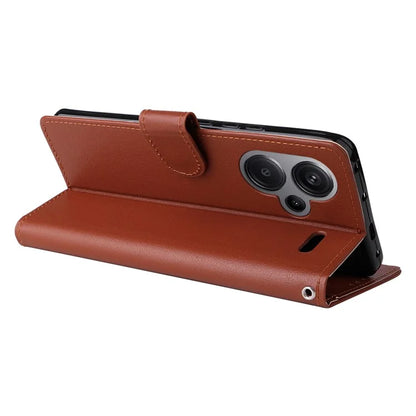 For Xiaomi Redmi Note 13 Pro+ 5G Case PU Leather Stand Phone Cover with 3 Card Slots