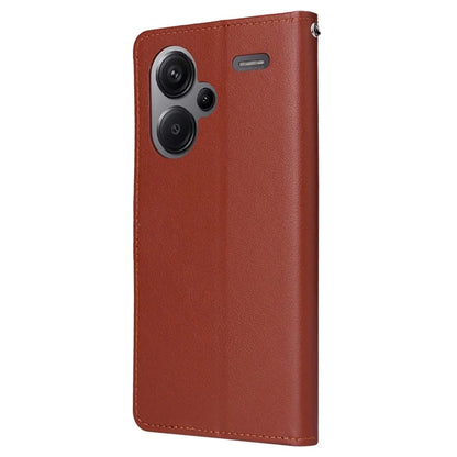 For Xiaomi Redmi Note 13 Pro+ 5G Case PU Leather Stand Phone Cover with 3 Card Slots