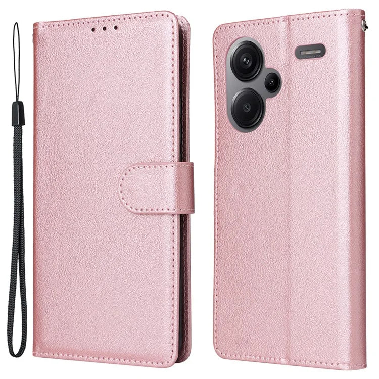 For Xiaomi Redmi Note 13 Pro+ 5G Case PU Leather Stand Phone Cover with 3 Card Slots