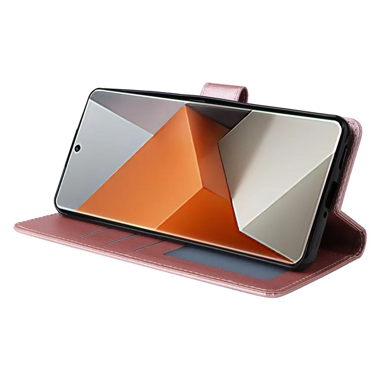 For Xiaomi Redmi Note 13 Pro+ 5G Case PU Leather Stand Phone Cover with 3 Card Slots