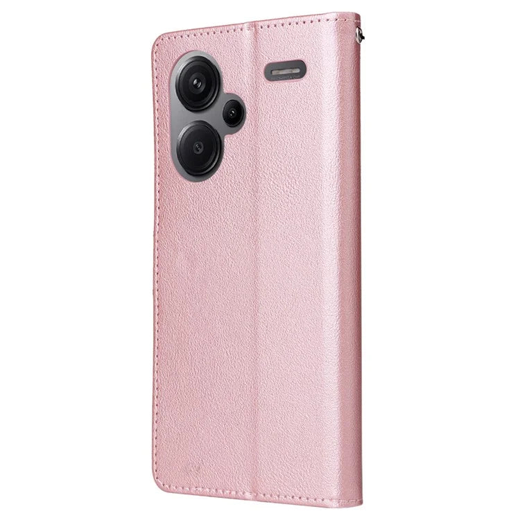 For Xiaomi Redmi Note 13 Pro+ 5G Case PU Leather Stand Phone Cover with 3 Card Slots