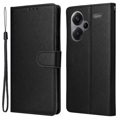 For Xiaomi Redmi Note 13 Pro+ 5G Case PU Leather Stand Phone Cover with 3 Card Slots