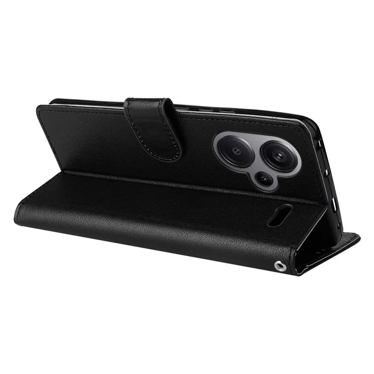 For Xiaomi Redmi Note 13 Pro+ 5G Case PU Leather Stand Phone Cover with 3 Card Slots