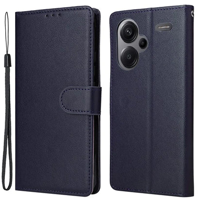 For Xiaomi Redmi Note 13 Pro+ 5G Case PU Leather Stand Phone Cover with 3 Card Slots