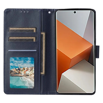 For Xiaomi Redmi Note 13 Pro+ 5G Case PU Leather Stand Phone Cover with 3 Card Slots