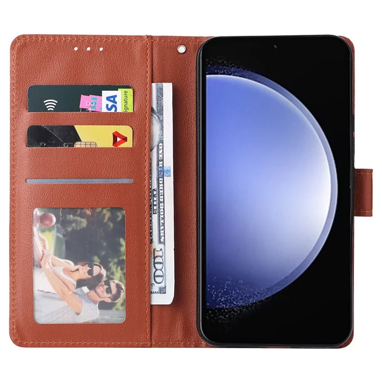 For Samsung Galaxy S23 FE Case Card Slots PU Leather Flip Wallet Cover