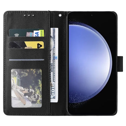 For Samsung Galaxy S23 FE Case Card Slots PU Leather Flip Wallet Cover