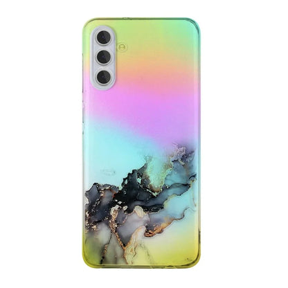 For Samsung Galaxy A35 5G Case Colorful Laser Marble Pattern TPU Phone Cover