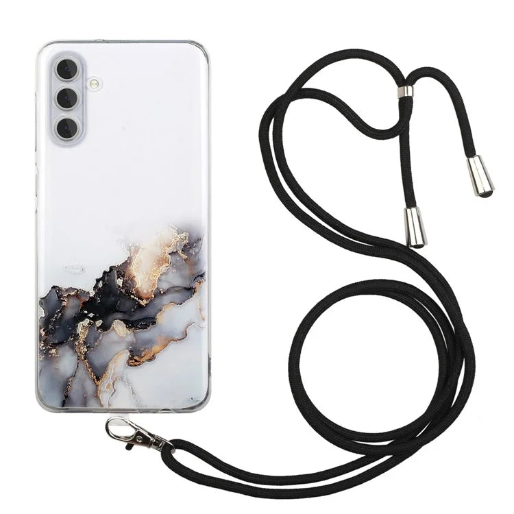 For Samsung Galaxy A55 5G Case Embossment Marble Pattern Soft TPU Shockproof Phone Cover