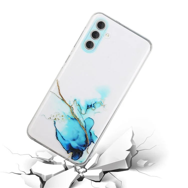 For Samsung Galaxy A25 5G (Global) (161.0 x 76.5 x 8.3mm) Case Anti-fall TPU Marble Pattern Phone Cover