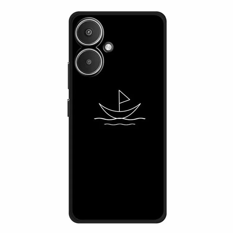 For Xiaomi Redmi 13C 5G / Redmi 13R 5G Case TPU Linear Pattern Printing Back Phone Cover