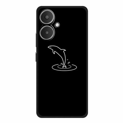 For Xiaomi Redmi 13C 5G / Redmi 13R 5G Case TPU Linear Pattern Printing Back Phone Cover