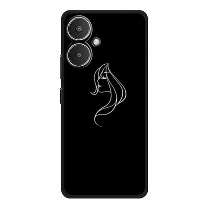 For Xiaomi Redmi 13C 5G / Redmi 13R 5G Case TPU Linear Pattern Printing Back Phone Cover
