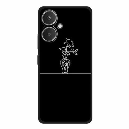 For Xiaomi Redmi 13C 5G / Redmi 13R 5G Case TPU Linear Pattern Printing Back Phone Cover