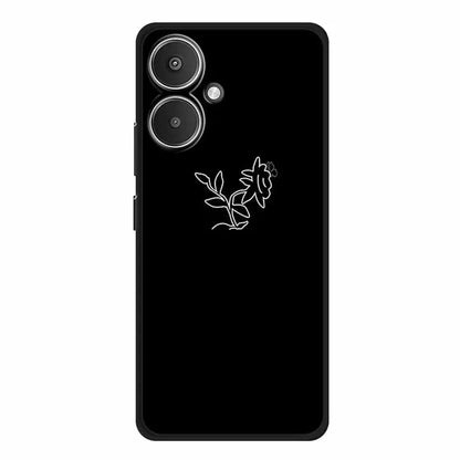 For Xiaomi Redmi 13C 5G / Redmi 13R 5G Case TPU Linear Pattern Printing Back Phone Cover