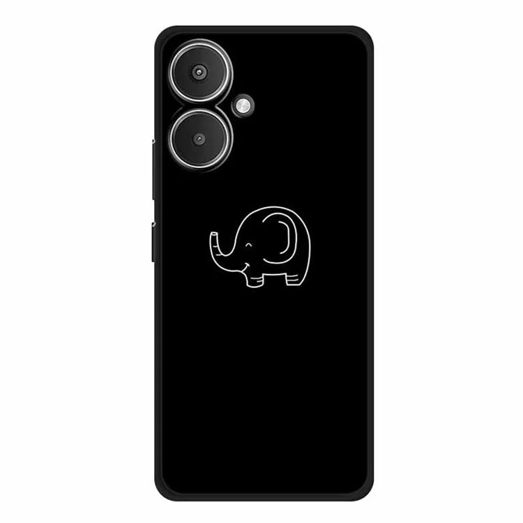 For Xiaomi Redmi 13C 5G / Redmi 13R 5G Case TPU Linear Pattern Printing Back Phone Cover