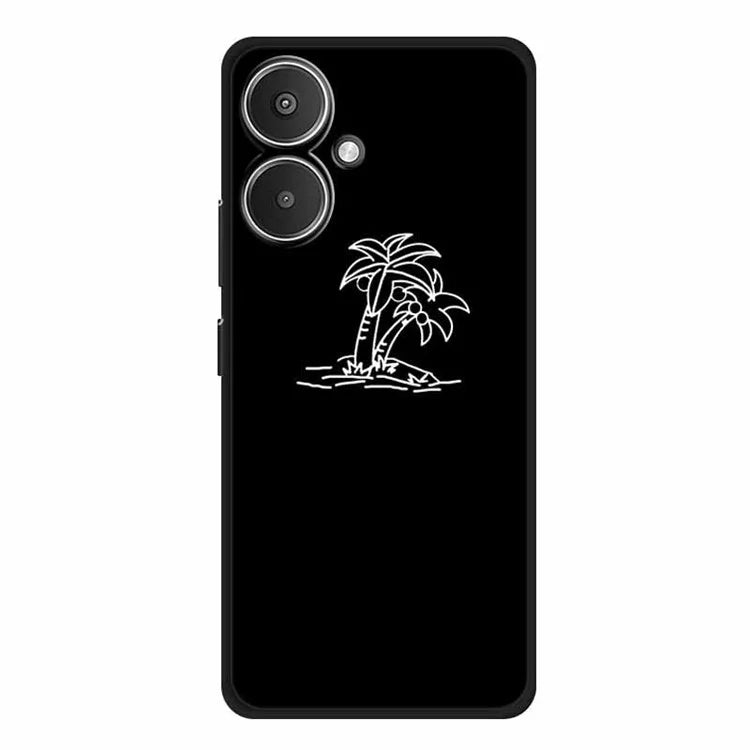 For Xiaomi Redmi 13C 5G / Redmi 13R 5G Case TPU Linear Pattern Printing Back Phone Cover