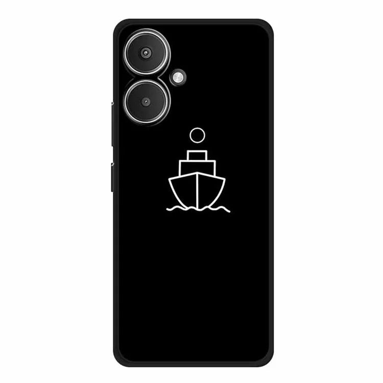For Xiaomi Redmi 13C 5G / Redmi 13R 5G Case TPU Linear Pattern Printing Back Phone Cover