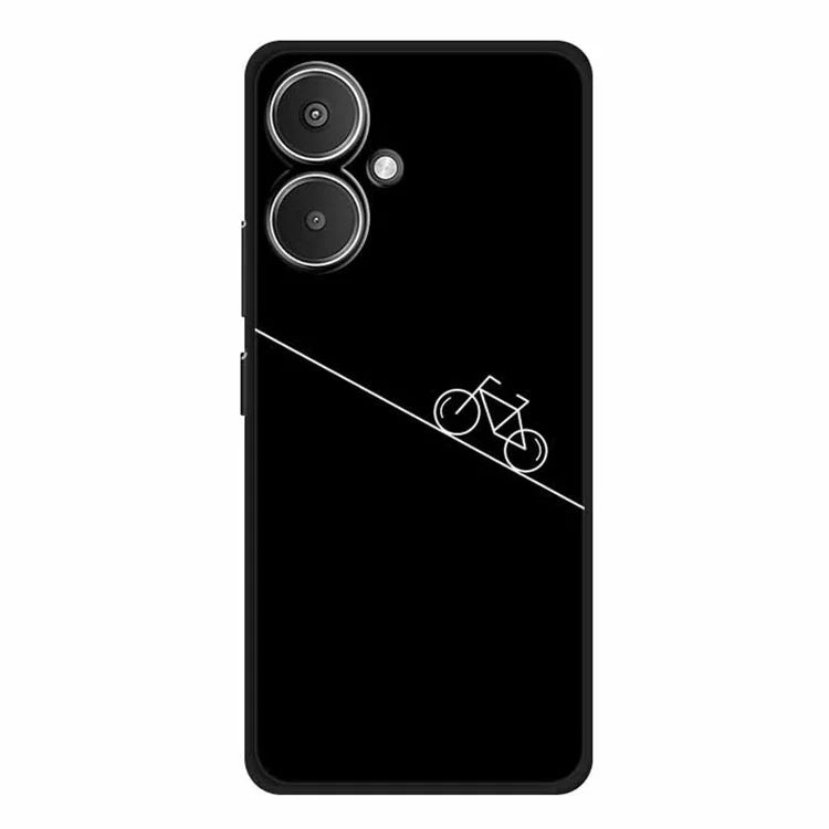 For Xiaomi Redmi 13C 5G / Redmi 13R 5G Case TPU Linear Pattern Printing Back Phone Cover