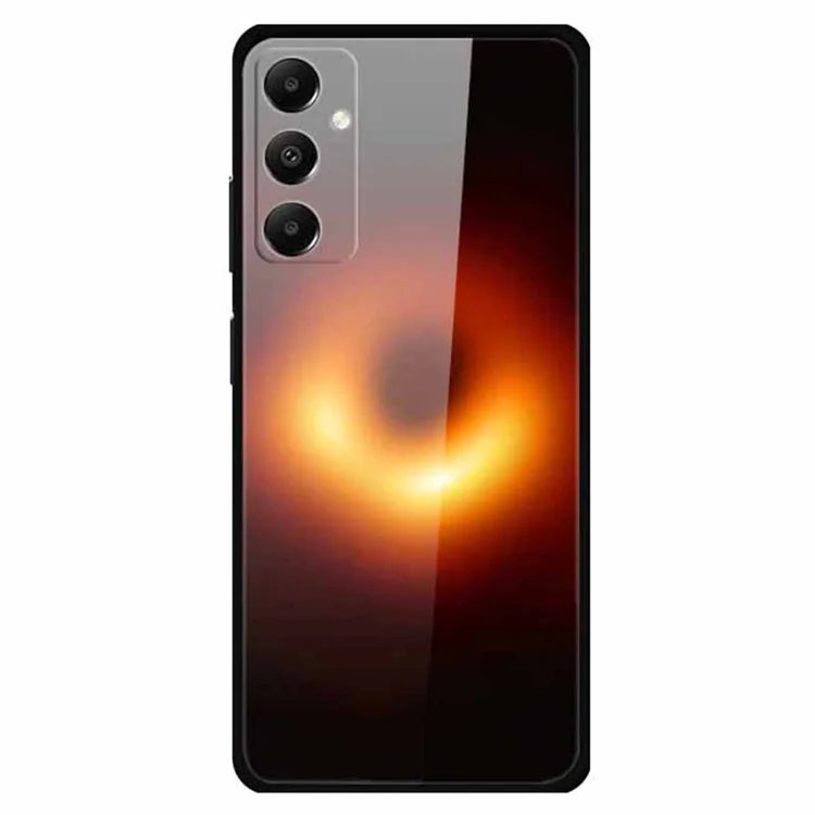 For Samsung Galaxy A05s 4G Case PC+Tempered Glass+TPU Pattern Printing Phone Cover