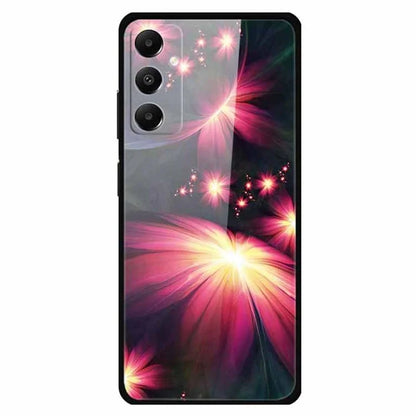 For Samsung Galaxy A05s 4G Case PC+Tempered Glass+TPU Pattern Printing Phone Cover