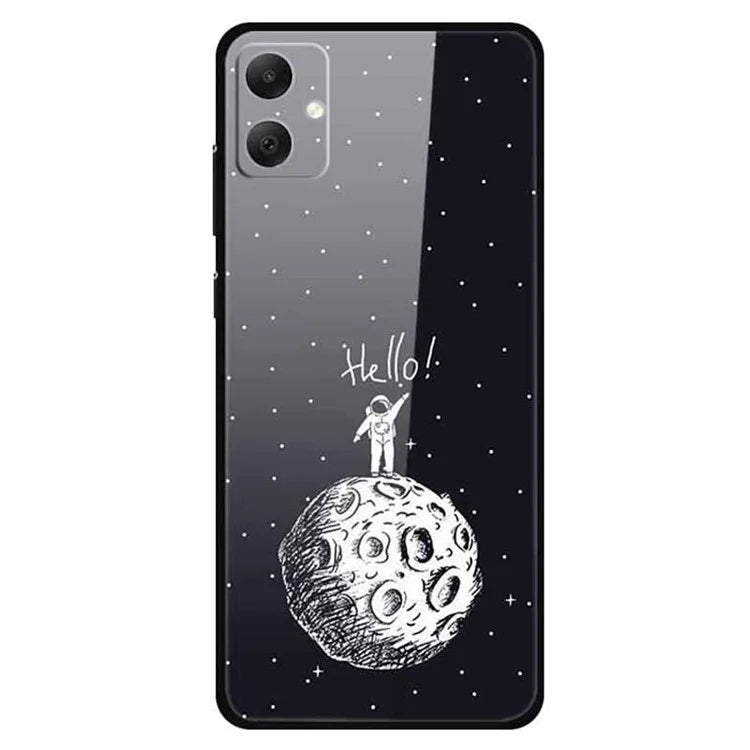 For Samsung Galaxy A05 4G Case PC+TPU+Tempered Glass Drop-proof Phone Protector