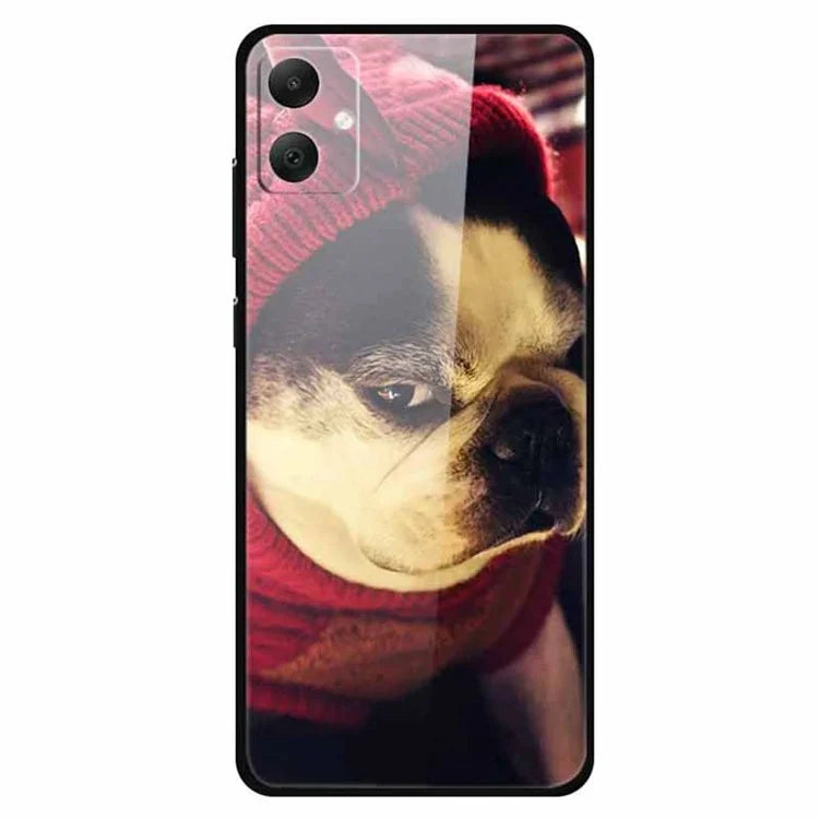 For Samsung Galaxy A05 4G Case PC+TPU+Tempered Glass Drop-proof Phone Protector