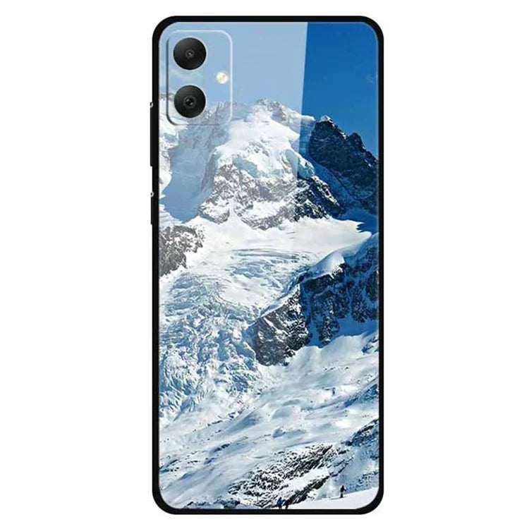 For Samsung Galaxy A05 4G Case PC+TPU+Tempered Glass Drop-proof Phone Protector