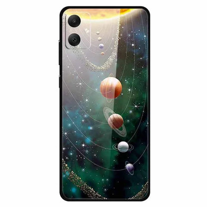 For Samsung Galaxy A05 4G Case PC+TPU+Tempered Glass Drop-proof Phone Protector