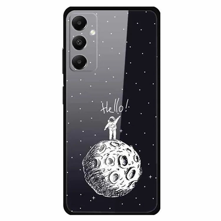 For Samsung Galaxy A05s 4G Cell Phone Cases PC+TPU+Tempered Glass Anti-fall Shell