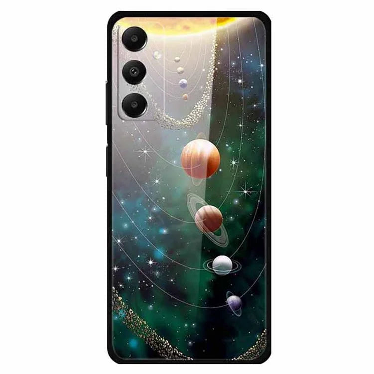 For Samsung Galaxy A05s 4G Cell Phone Cases PC+TPU+Tempered Glass Anti-fall Shell
