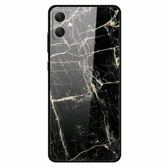 For Samsung Galaxy A05 4G Case PC+Tempered Glass+TPU Bump Proof Phone Cover