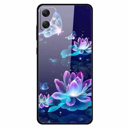 For Samsung Galaxy A05 4G Case PC+Tempered Glass+TPU Bump Proof Phone Cover