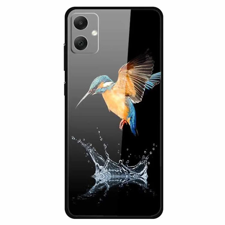 For Samsung Galaxy A05 4G Case PC+Tempered Glass+TPU Bump Proof Phone Cover