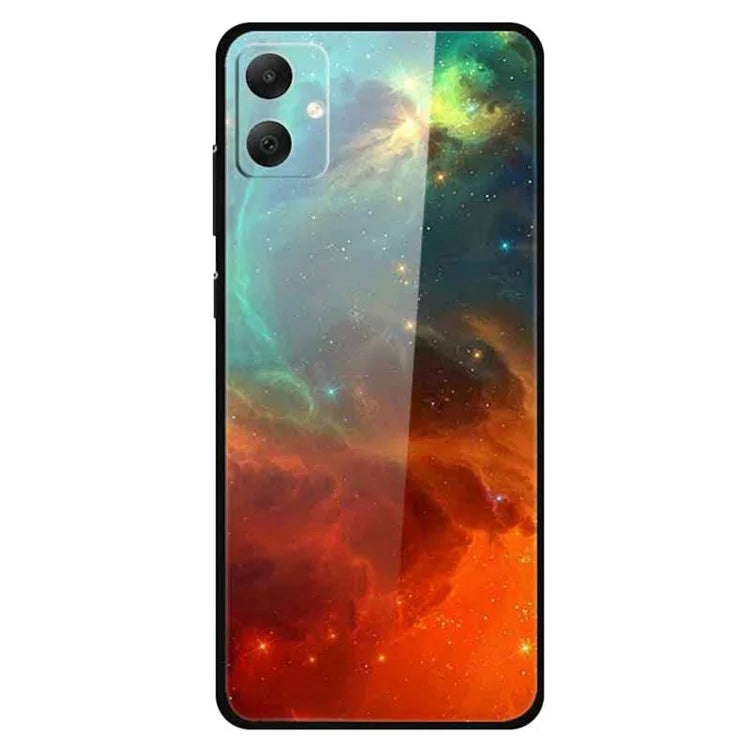 For Samsung Galaxy A05 4G Case PC+Tempered Glass+TPU Bump Proof Phone Cover