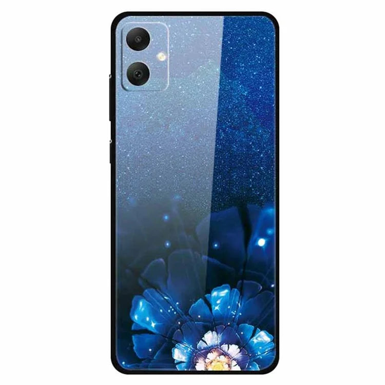 For Samsung Galaxy A05 4G Case PC+Tempered Glass+TPU Bump Proof Phone Cover