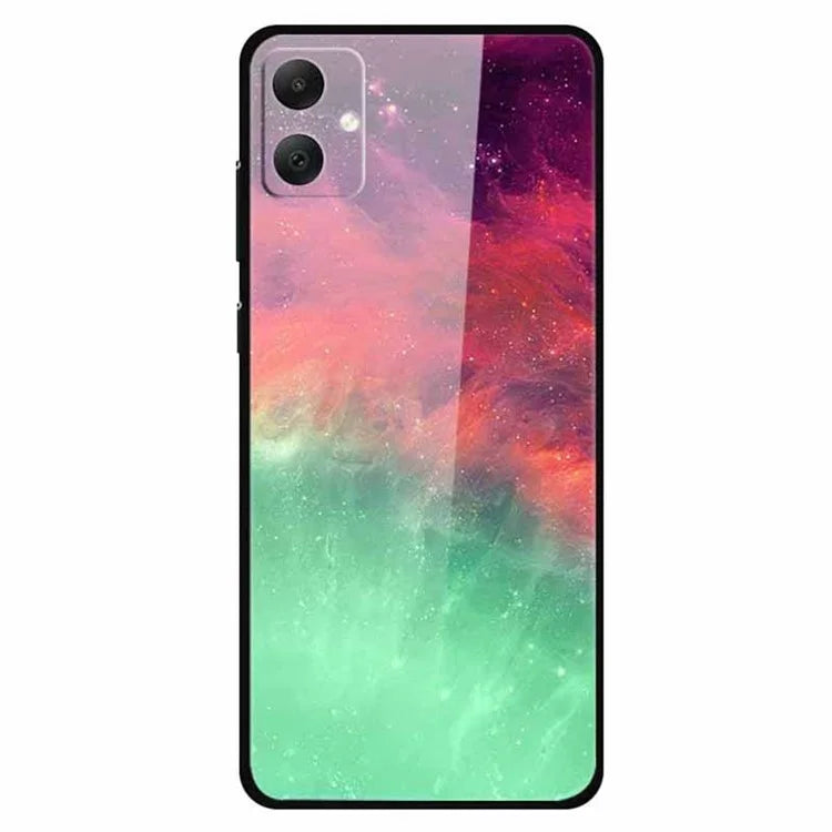 For Samsung Galaxy A05 4G Case PC+Tempered Glass+TPU Bump Proof Phone Cover