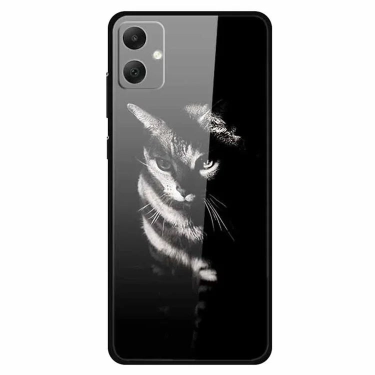 For Samsung Galaxy A05 4G Case PC+Tempered Glass+TPU Bump Proof Phone Cover