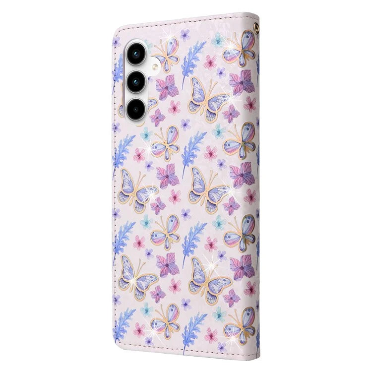For Samsung Galaxy A35 5G Leather Case RFID Blocking Card Slots Phone Cover