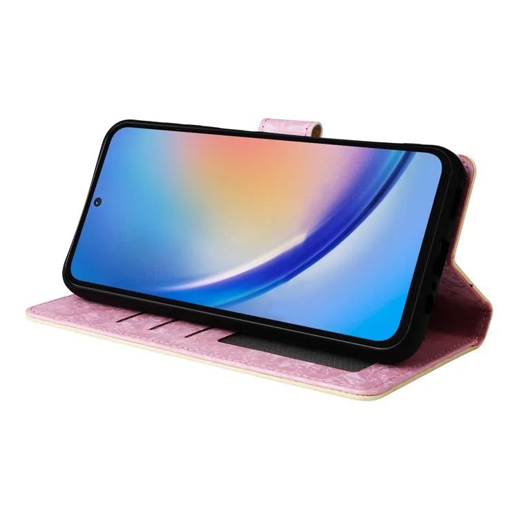For Samsung Galaxy A35 5G Leather Case RFID Blocking Card Slots Phone Cover